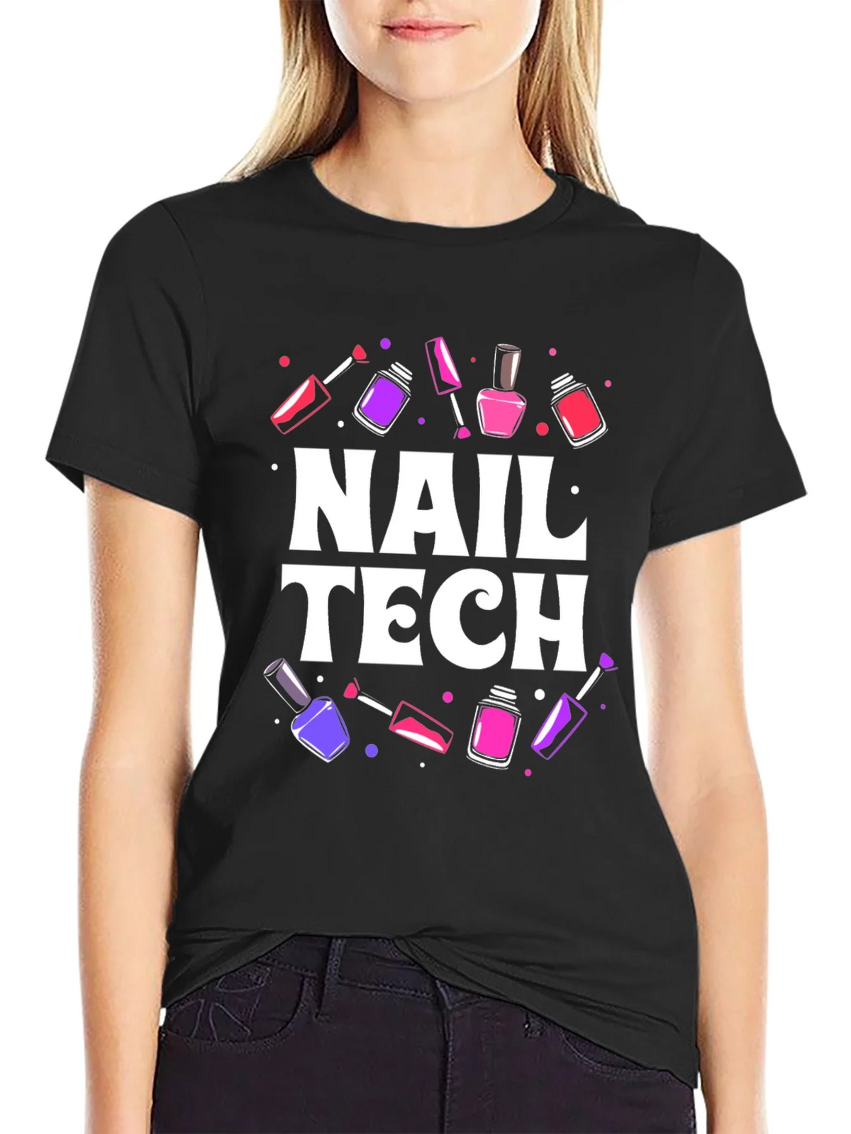 Nail Tech T-Shirt - Stylish Manicure Design product image 2