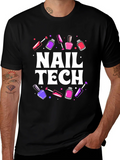 Nail Tech T-Shirt - Stylish Manicure Design product image 1