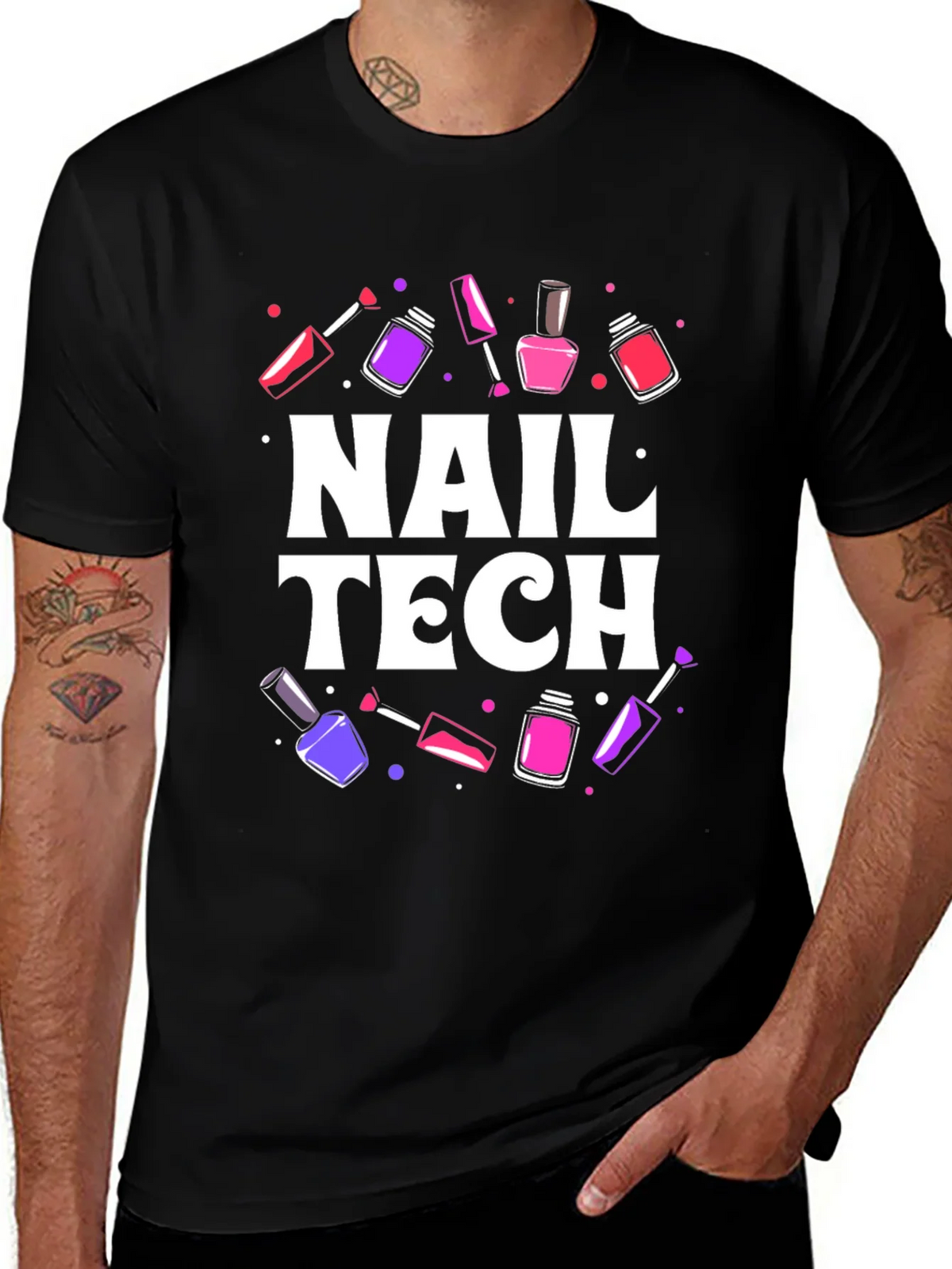 Nail Tech T-Shirt - Stylish Manicure Design product image 1