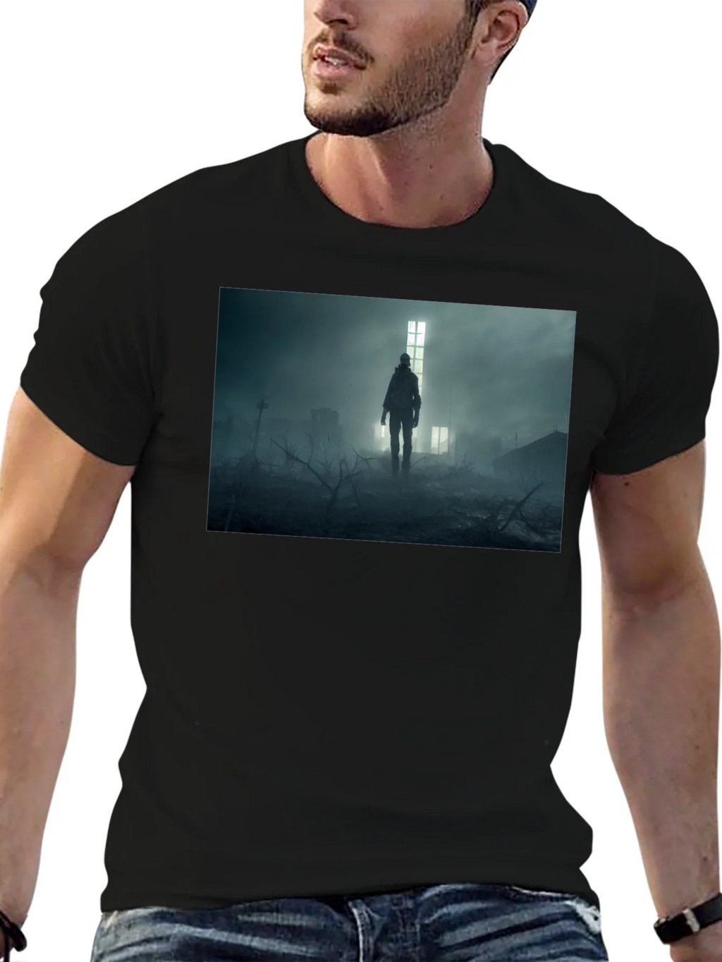 Post-Apocalyptic Wanderer Graphic Tee product image 6