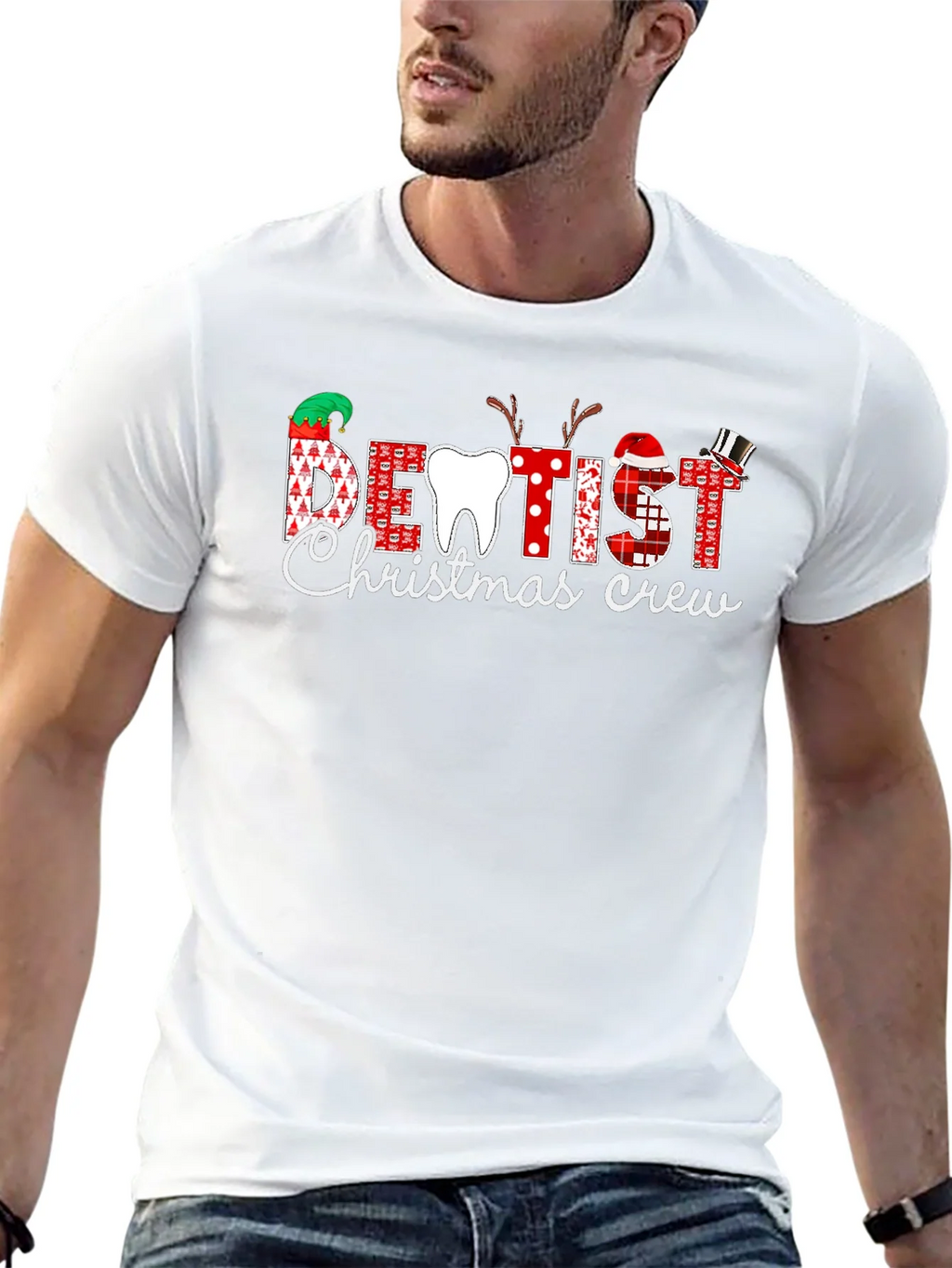 Dentist Christmas Crew T-Shirt - Holiday Dental Apparel product image 12