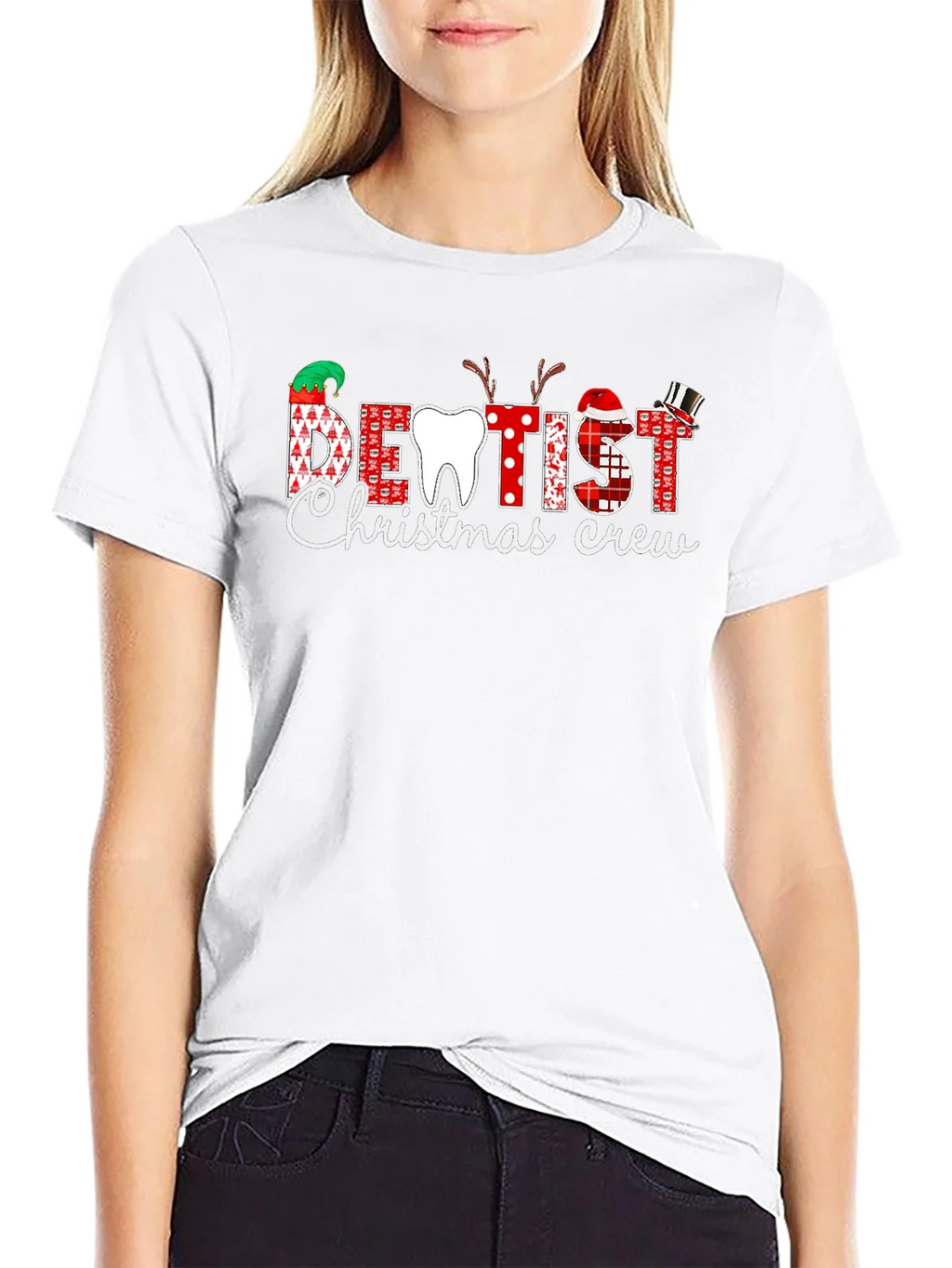 Dentist Christmas Crew T-Shirt - Holiday Dental Apparel product image 8