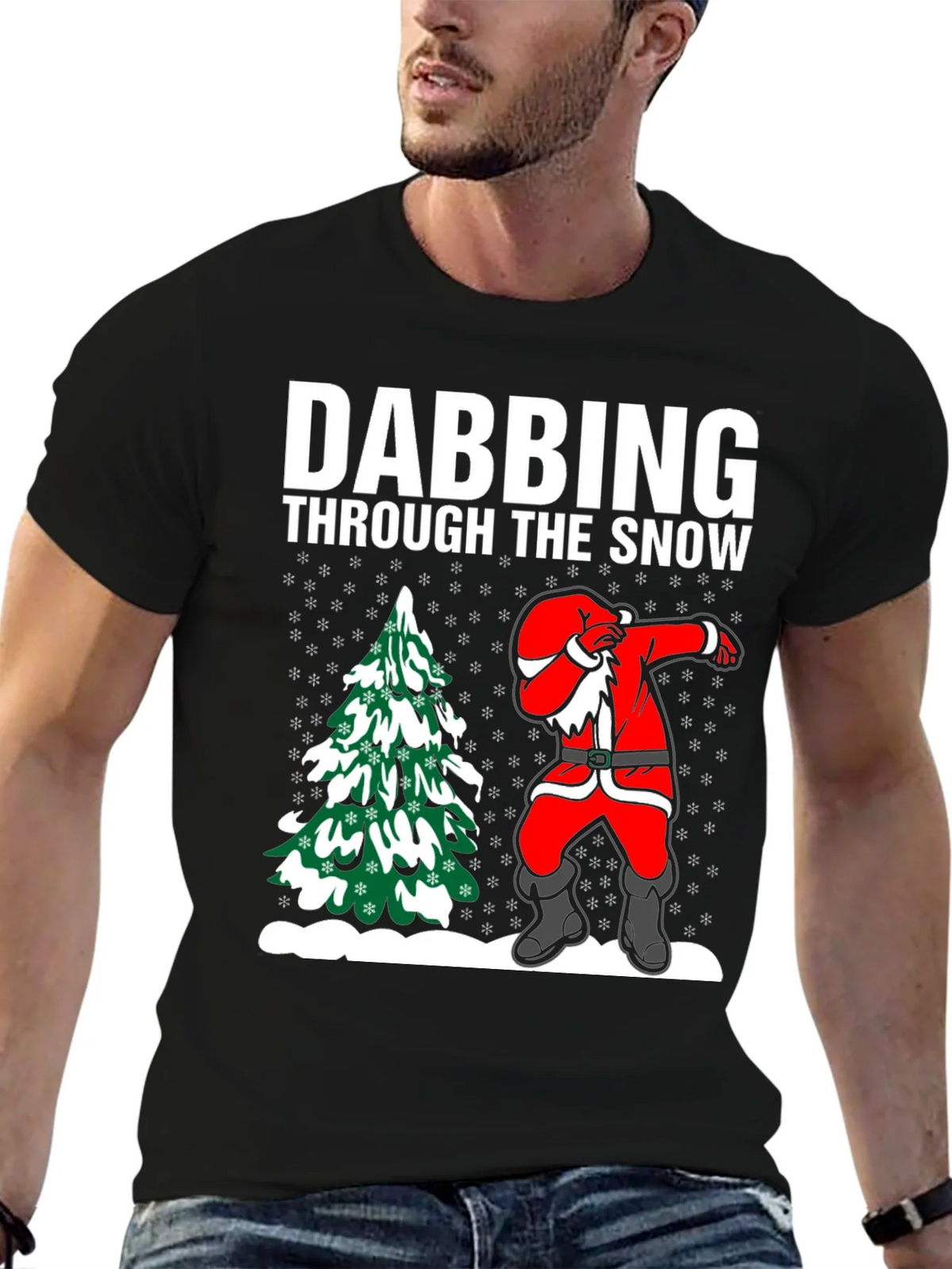 Dabbing Santa T-Shirt: Through the Snow product image 6