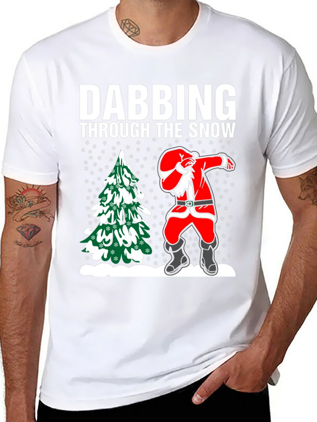 Dabbing Santa T-Shirt: Through the Snow product image 7
