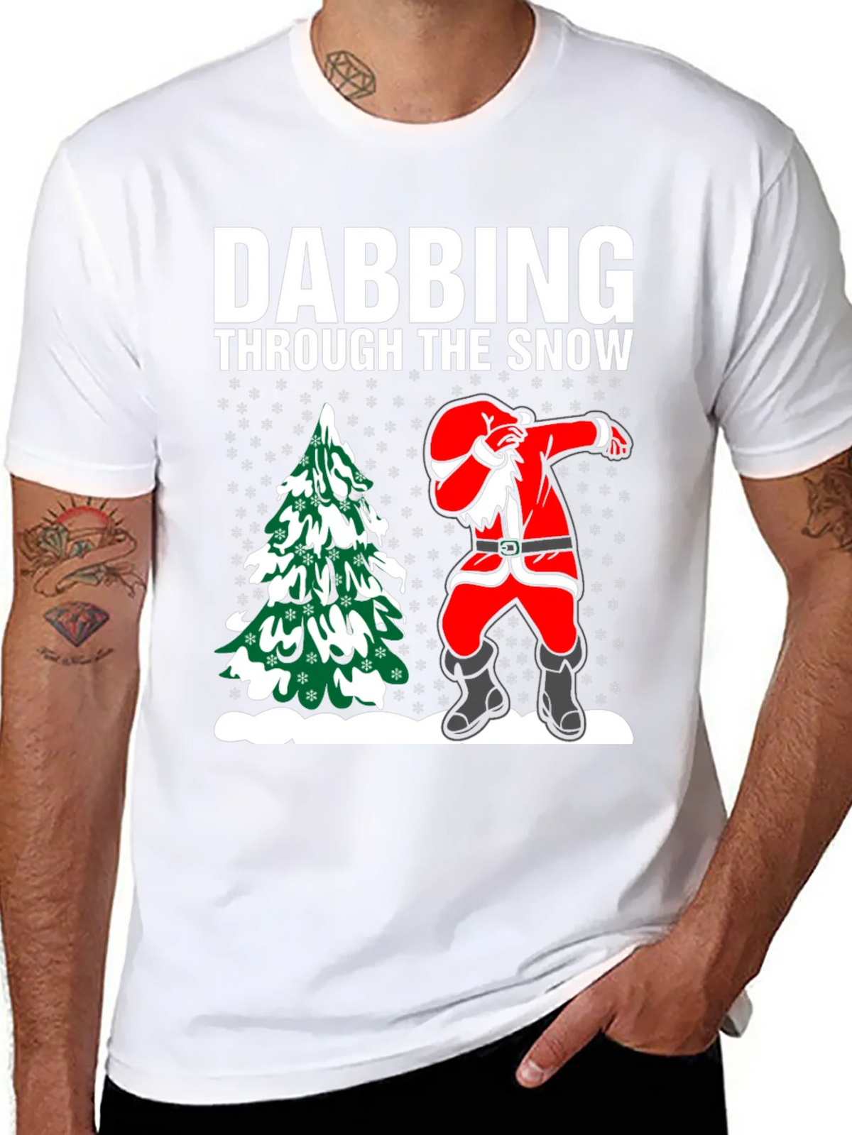 Dabbing Santa T-Shirt: Through the Snow product image 7