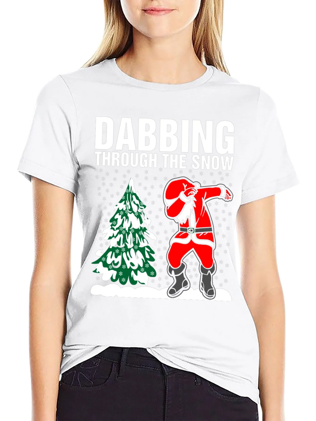 Dabbing Santa T-Shirt: Through the Snow product image 8