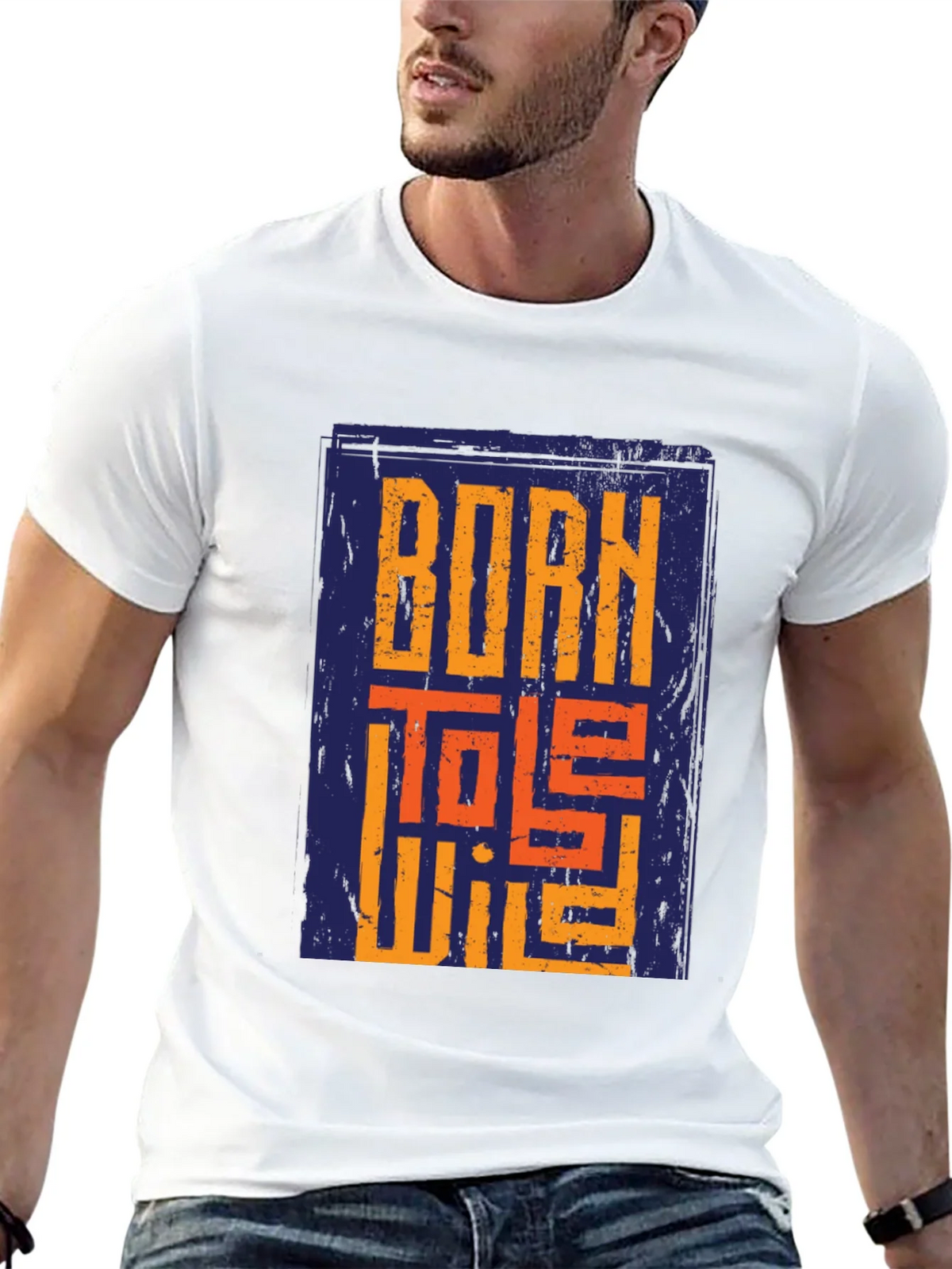 Born To Be Wild Graphic Print Black T-Shirt product image 12