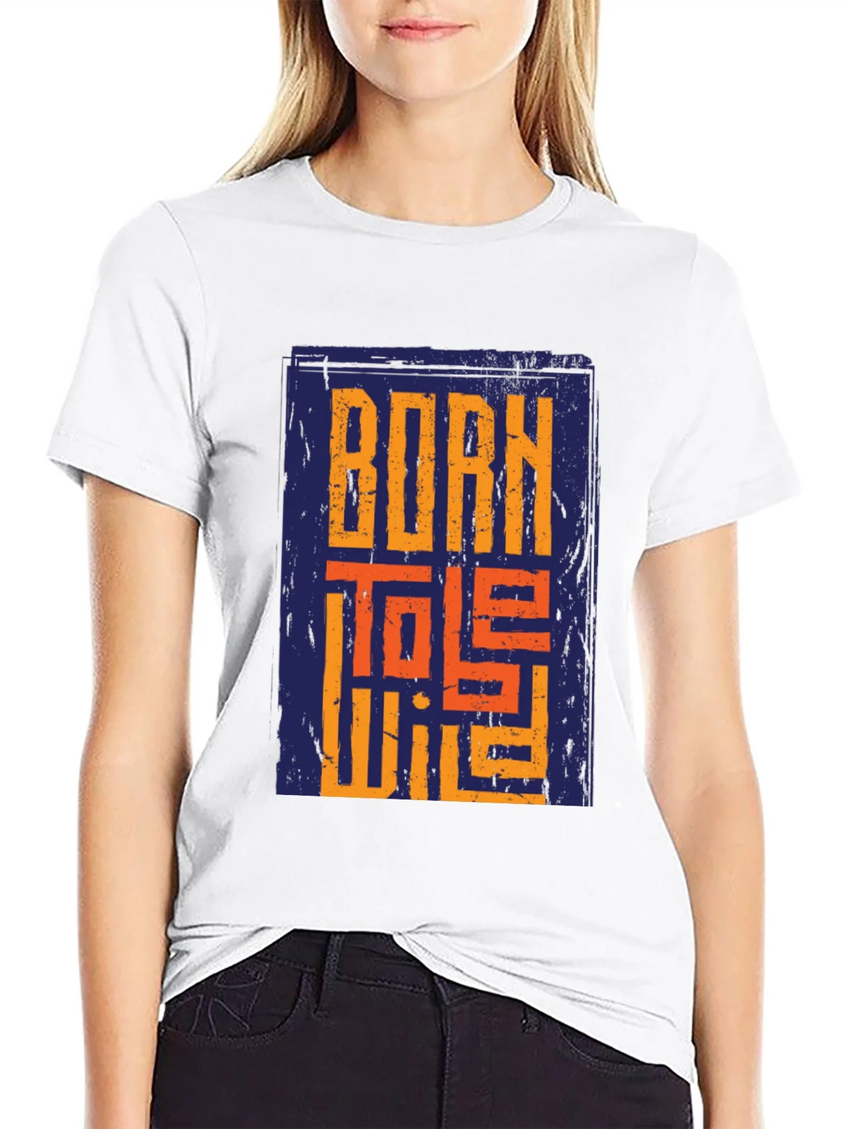 Born To Be Wild Graphic Print Black T-Shirt product image 8