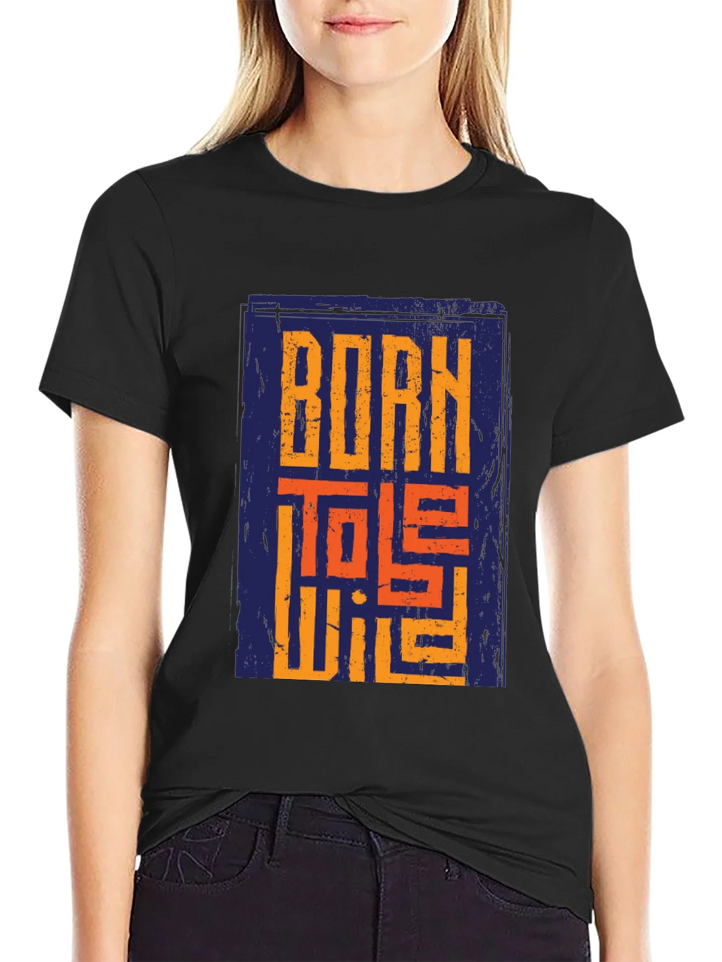 Born To Be Wild Graphic Print Black T-Shirt product image 2