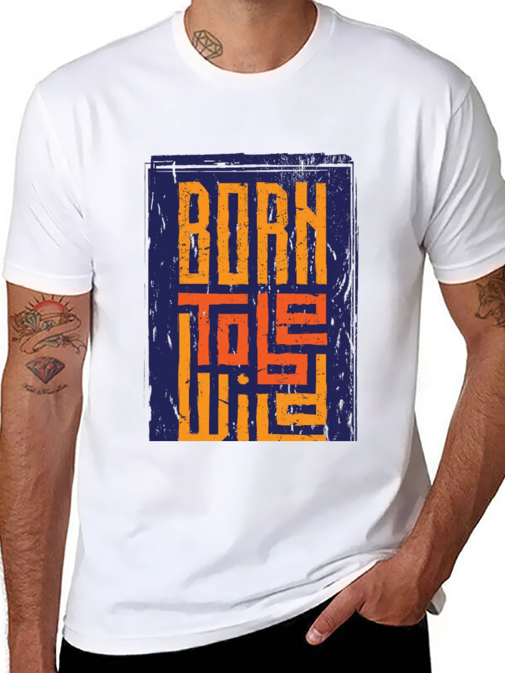 Born To Be Wild Graphic Print Black T-Shirt product image 7
