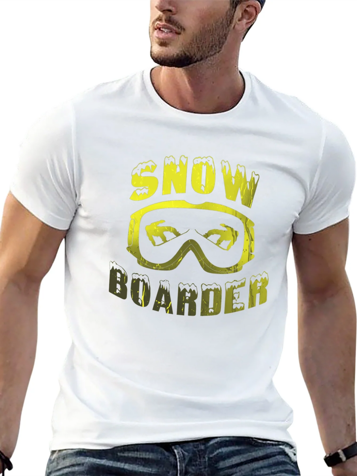 Snowboarder Graphic Tee - Black product image 10