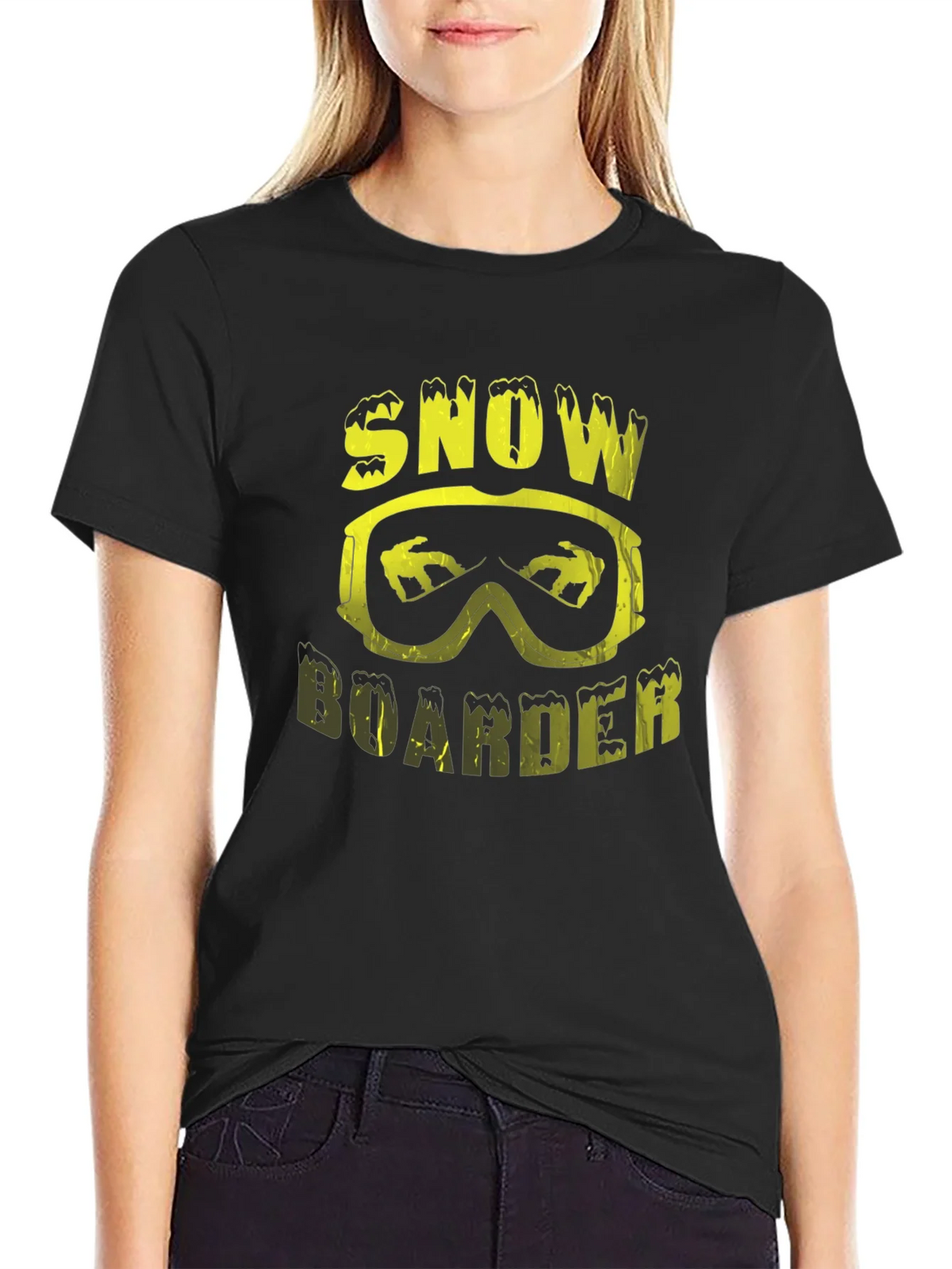 Snowboarder Graphic Tee - Black product image 1