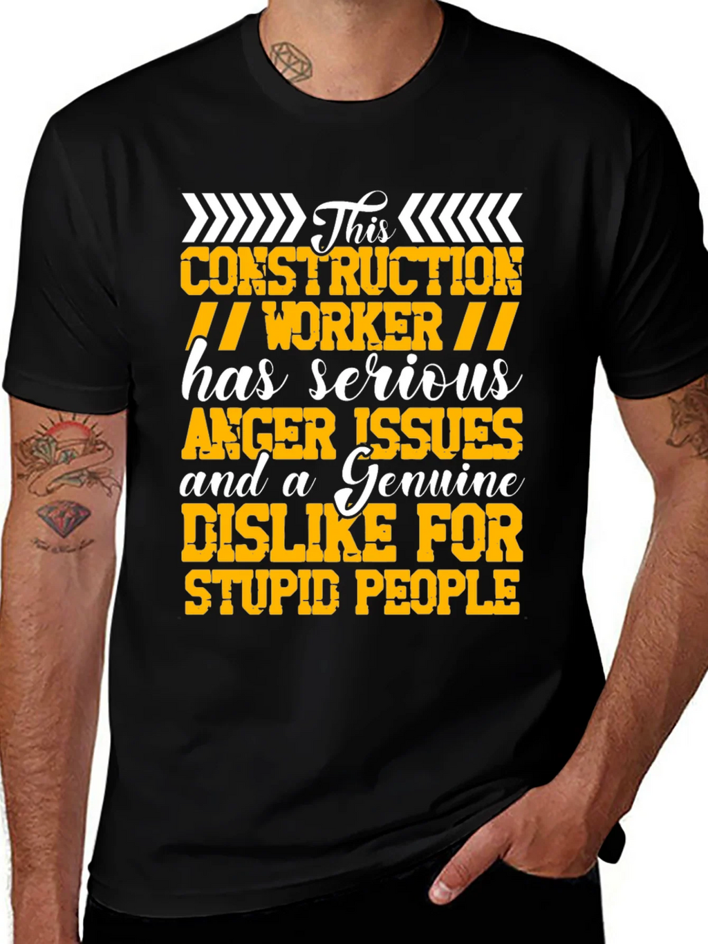 Construction Worker Graphic T-Shirt product image 1