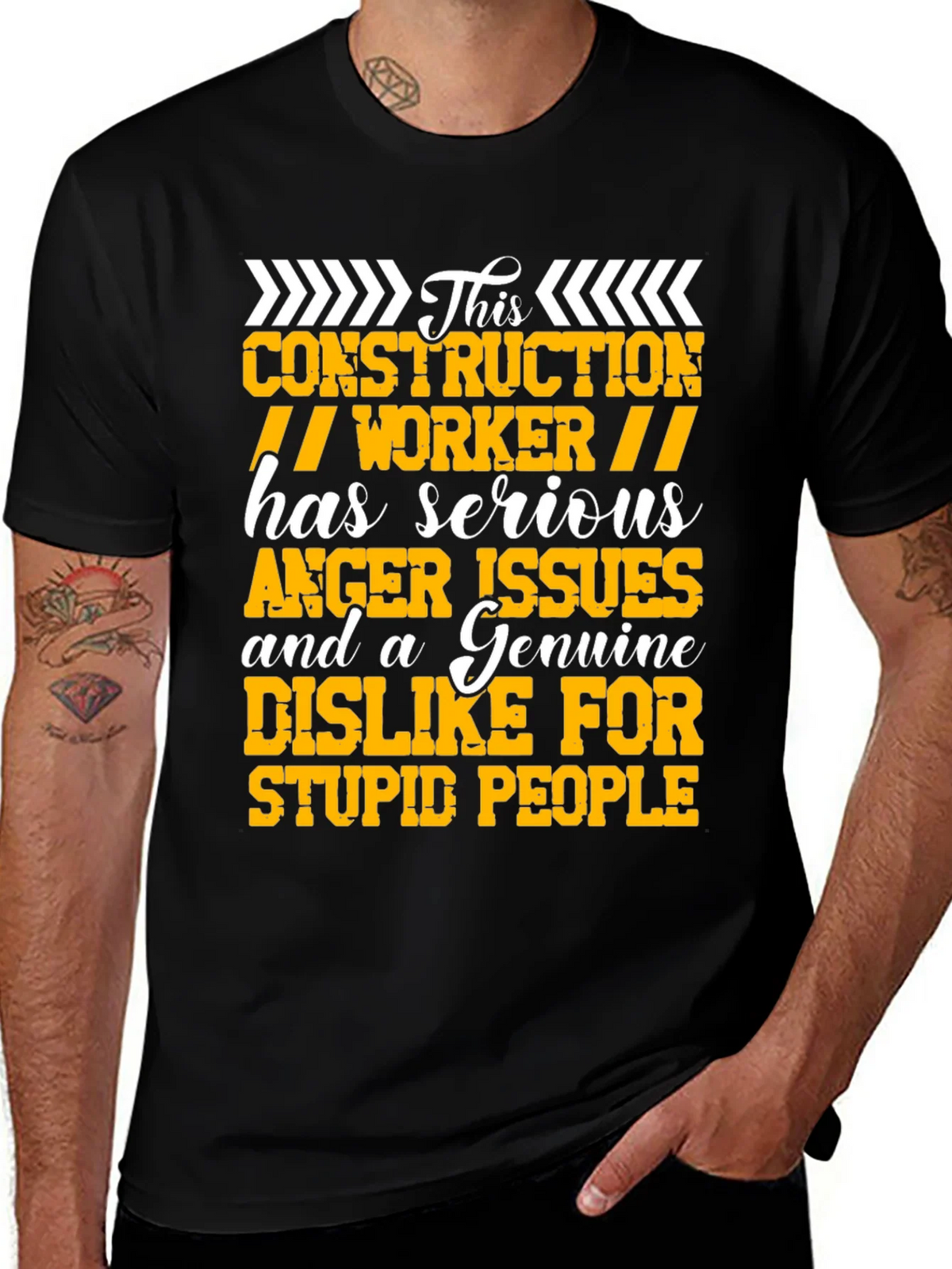 Construction Worker Graphic T-Shirt product image 1