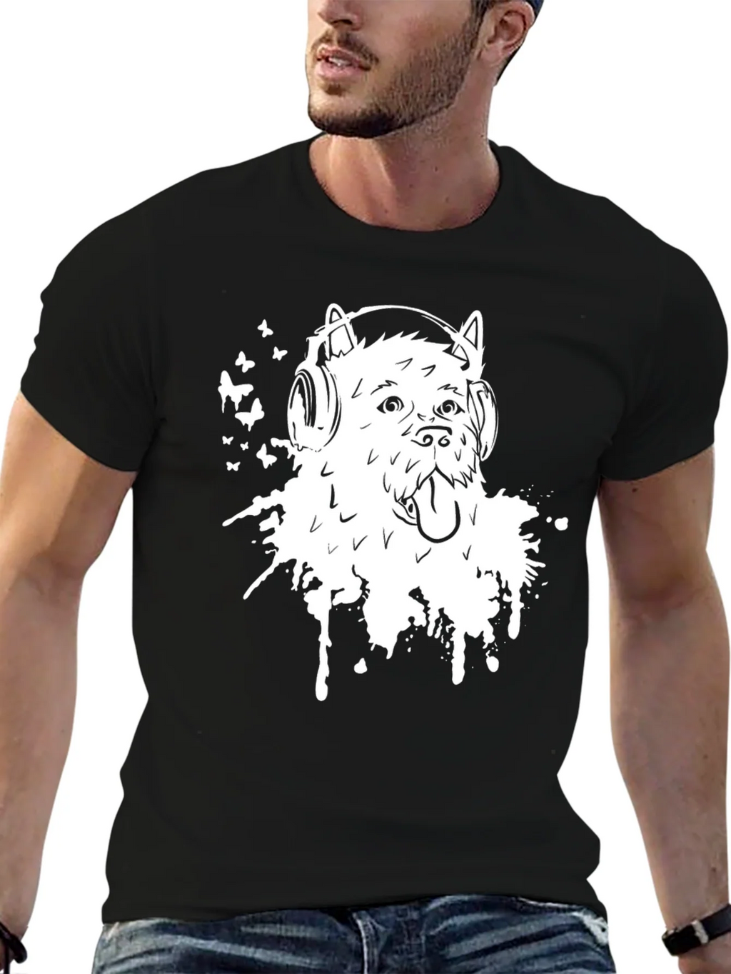 Dog DJ Graphic Tee - Trendy Music Lover Style product image 6