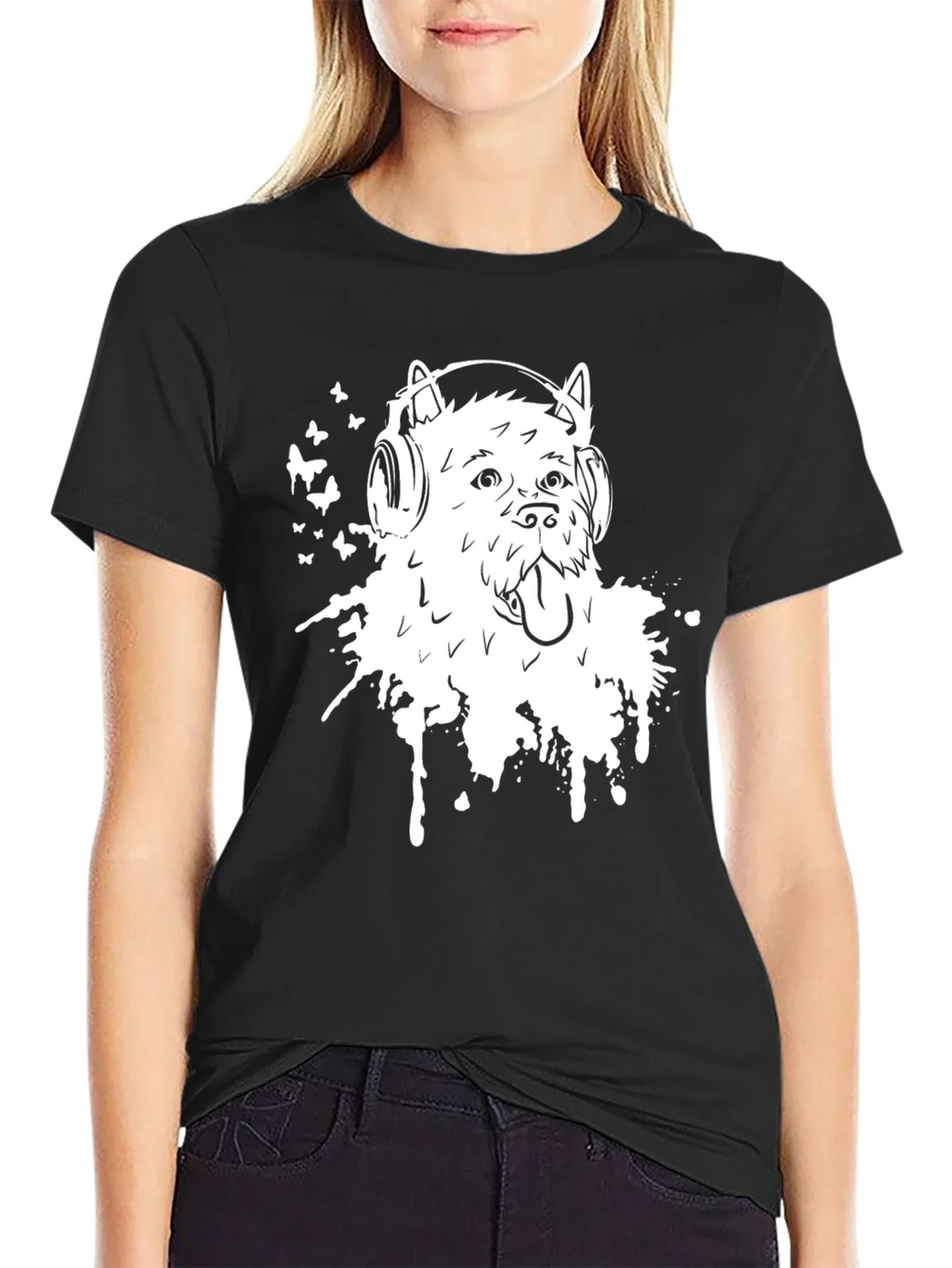 Dog DJ Graphic Tee - Trendy Music Lover Style product image 2