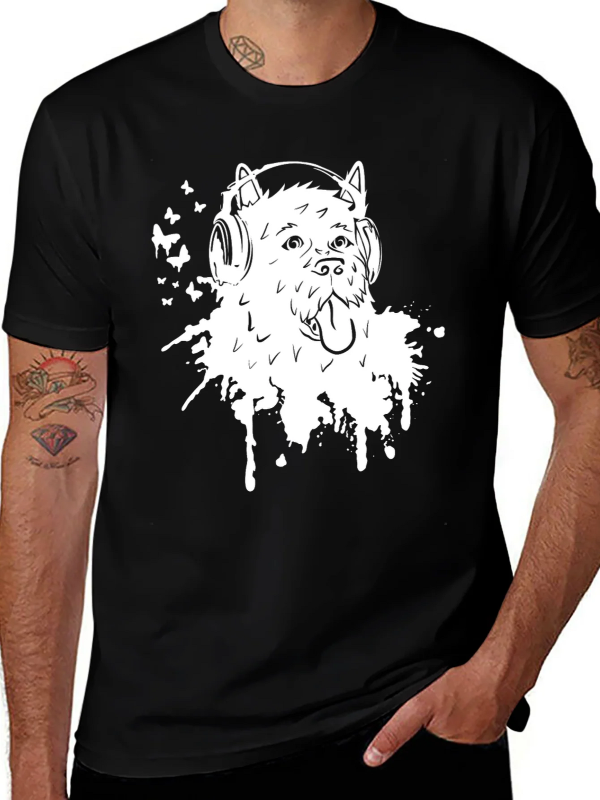 Dog DJ Graphic Tee - Trendy Music Lover Style product image 1