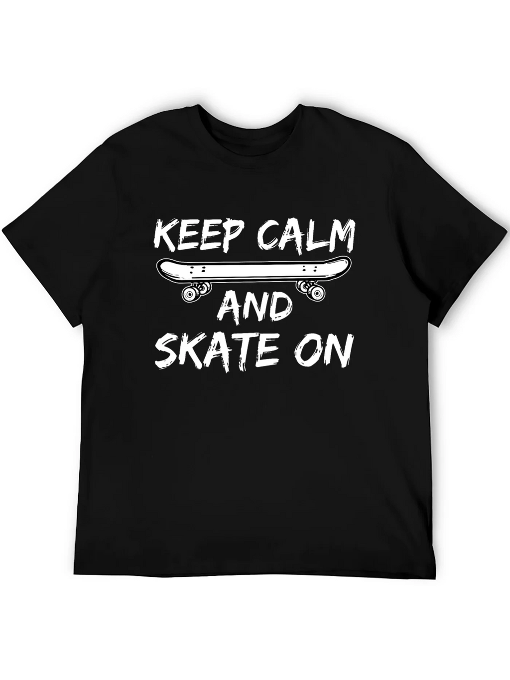 Keep Calm and Skate On T-Shirt - Black Graphic Tee product image 5