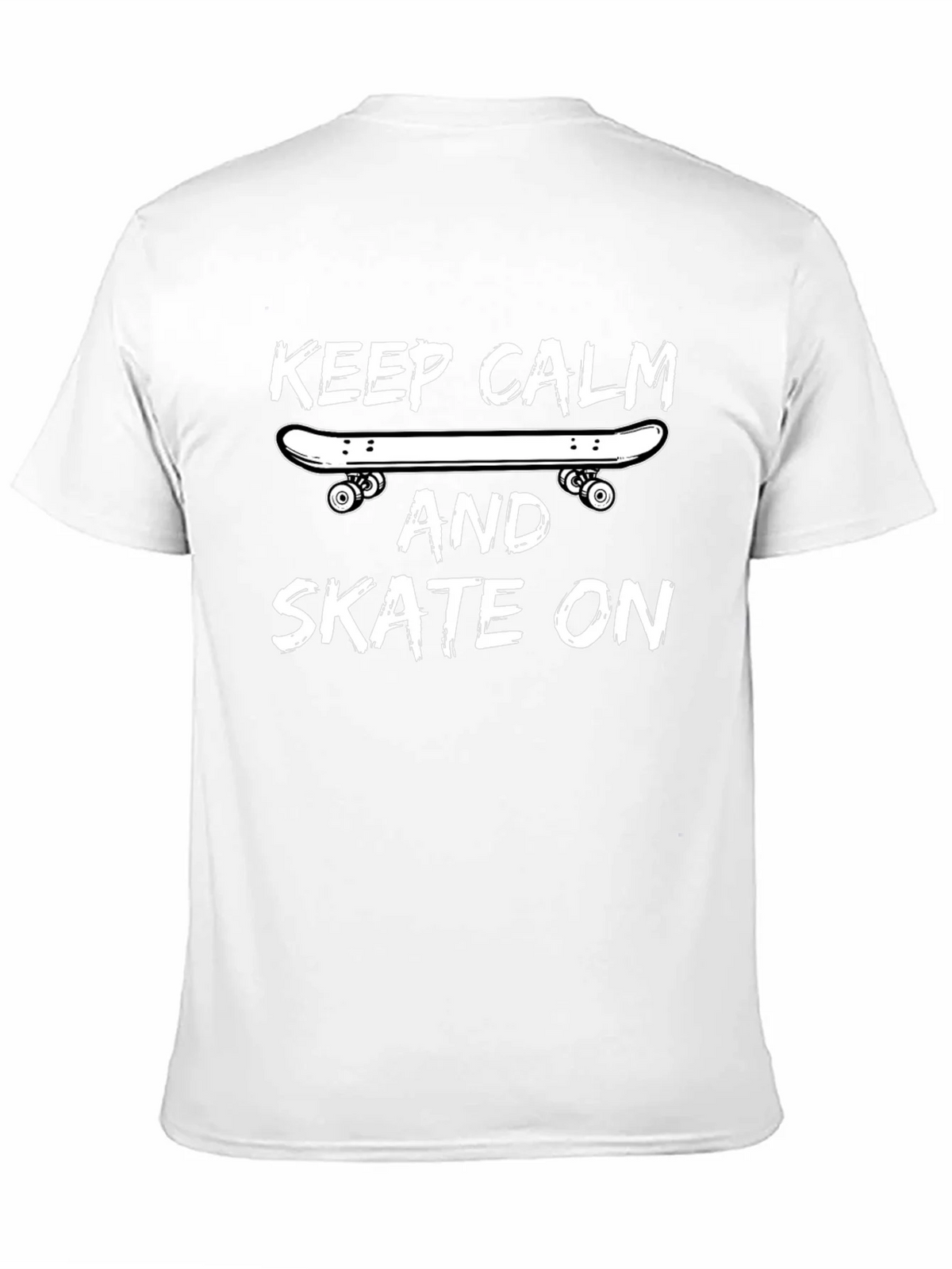 Keep Calm and Skate On T-Shirt - Black Graphic Tee product image 9