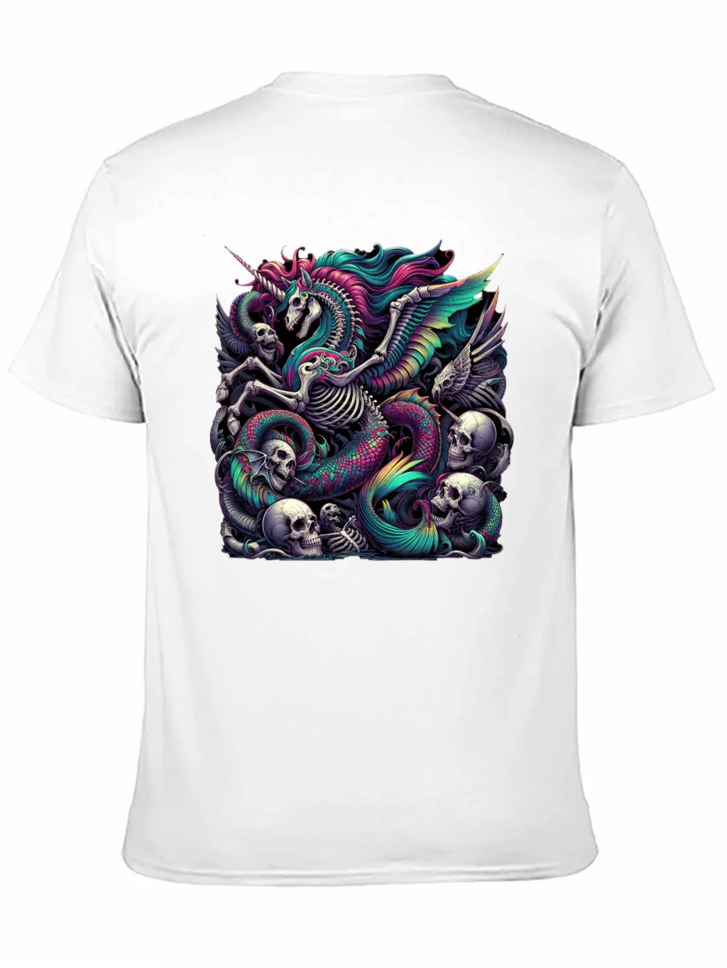 Unicorn Skeleton Graphic Tee - Black product image 10