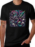 Unicorn Skeleton Graphic Tee - Black product image 1