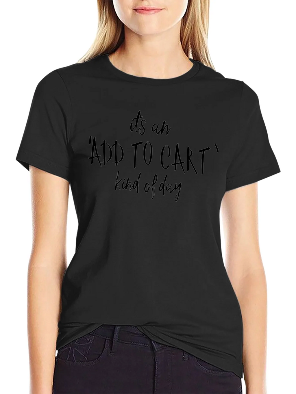 Add To Cart Kind of Day Black Tee product image 2