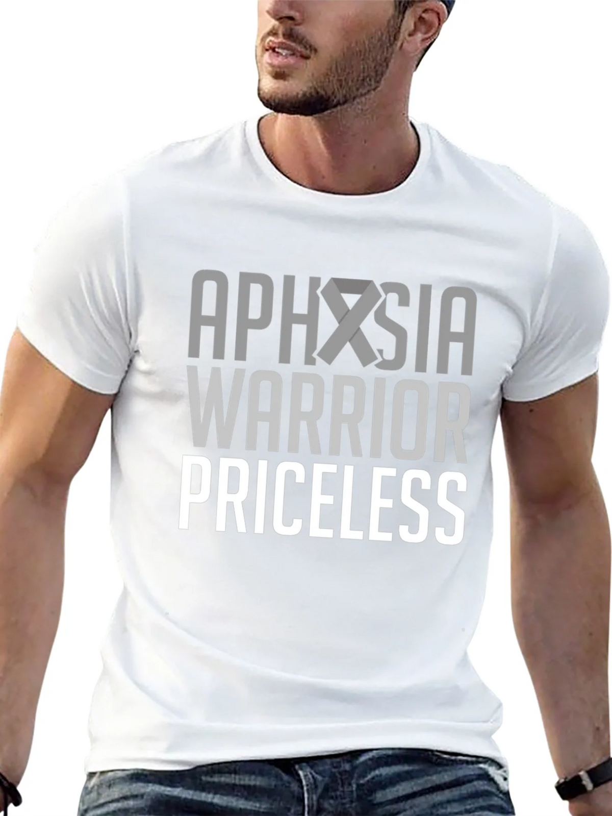 Aphasia Warrior Priceless Awareness T-Shirt product image 9