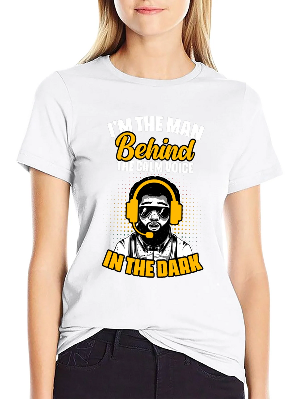 Im the Man Behind Calm Voice T-Shirt product image 8