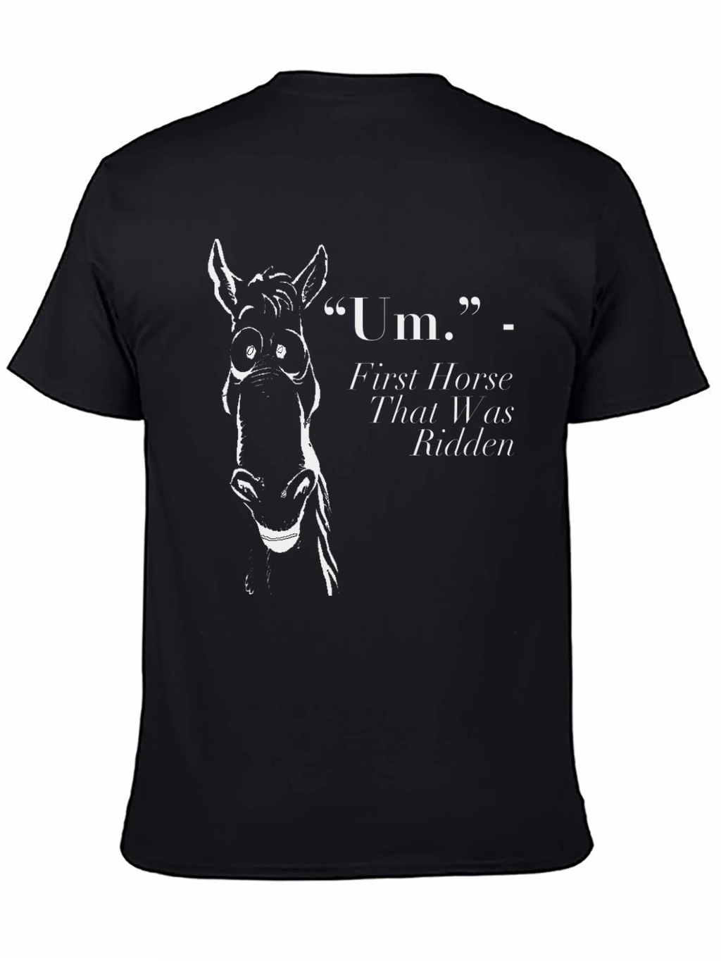 Funny Horse Graphic T-Shirt - First That Was Ridden product image 4