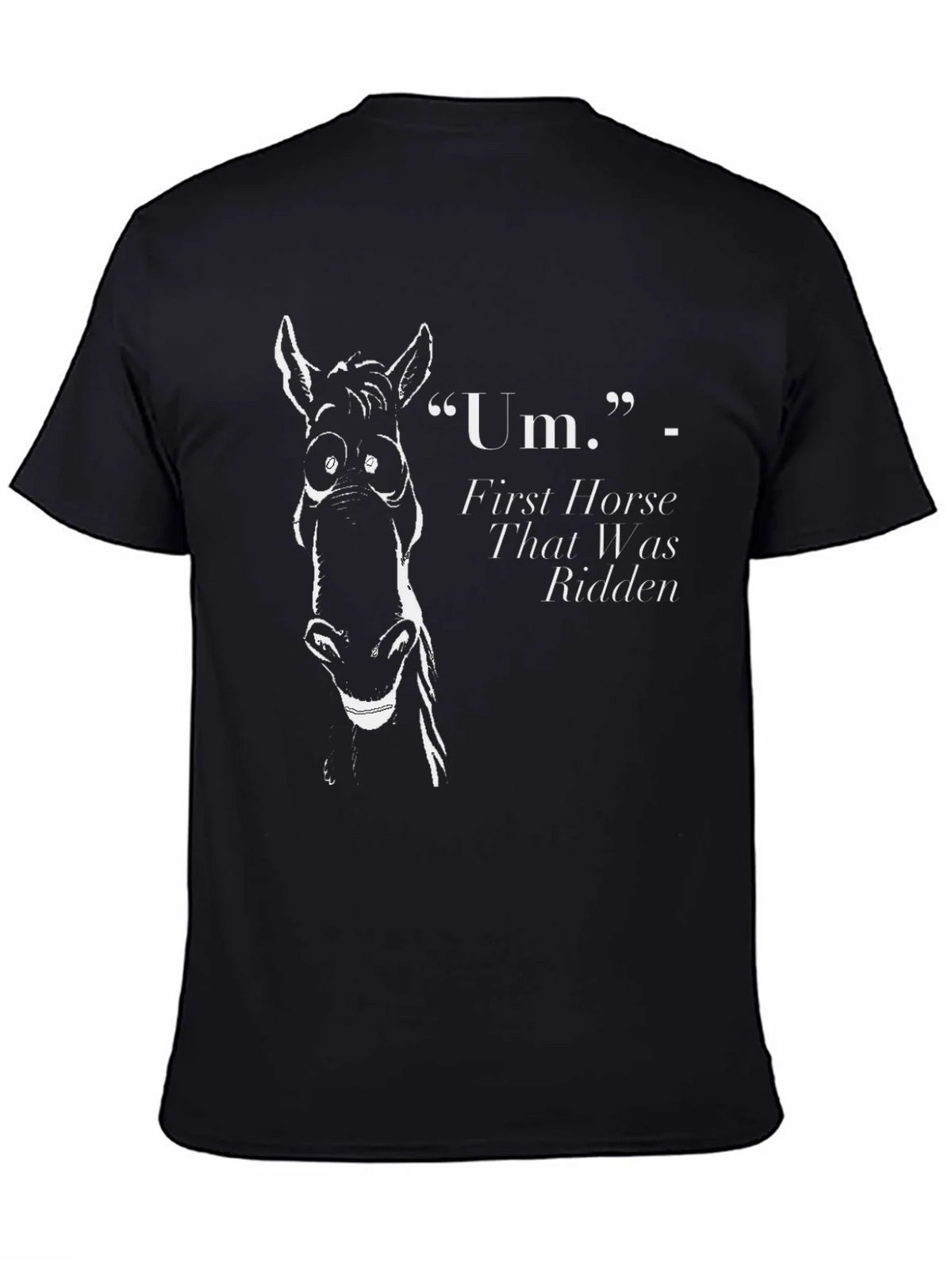 Funny Horse Graphic T-Shirt - First That Was Ridden product image 4