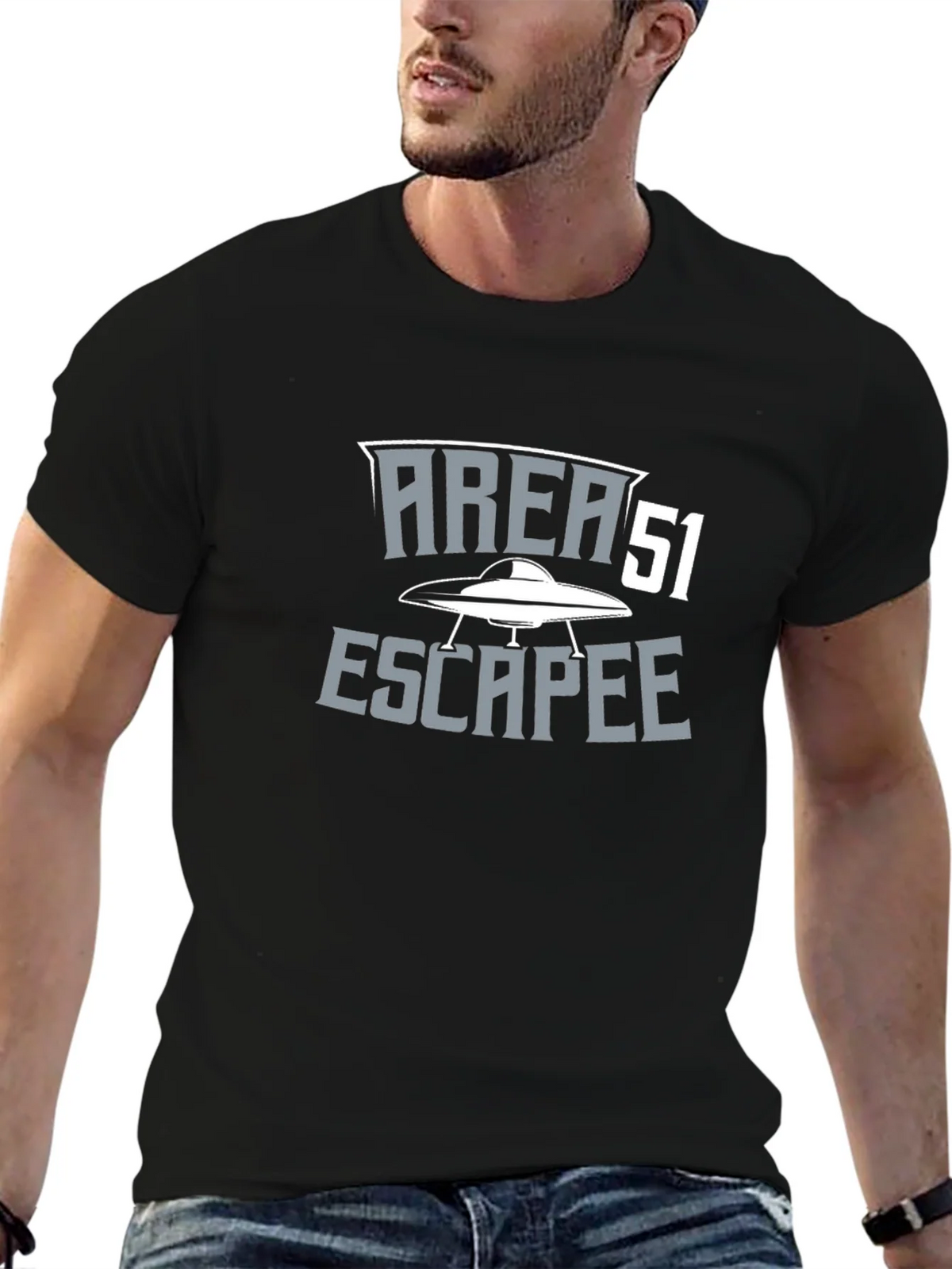Area 51 Escapee Graphic T-Shirt - Black product image 6