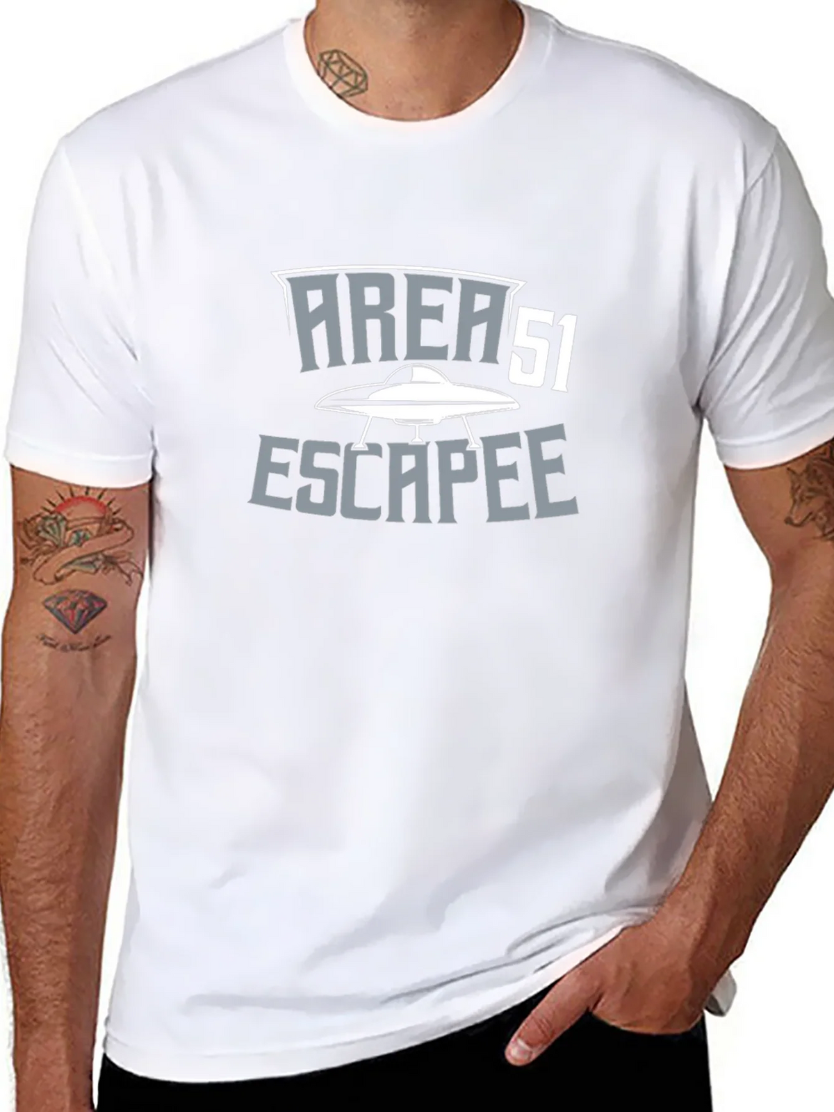 Area 51 Escapee Graphic T-Shirt - Black product image 7