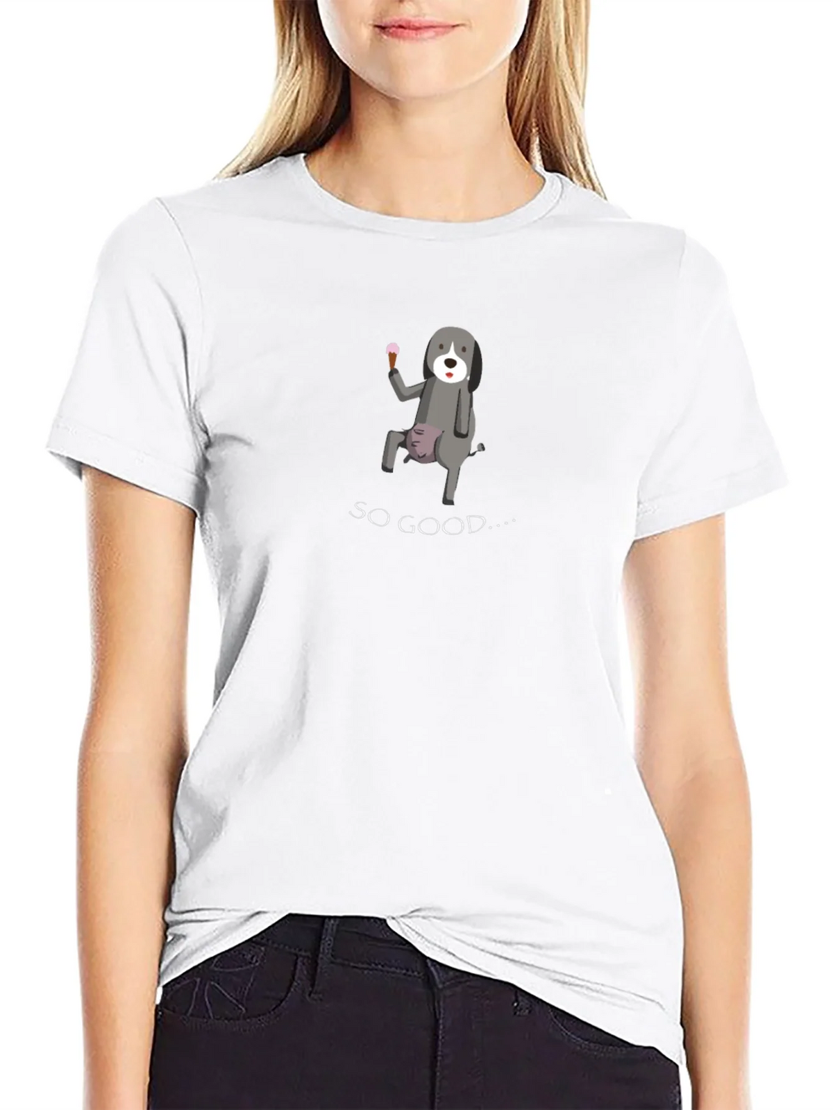 Funny Dog Ice Cream Graphic Tee product image 8