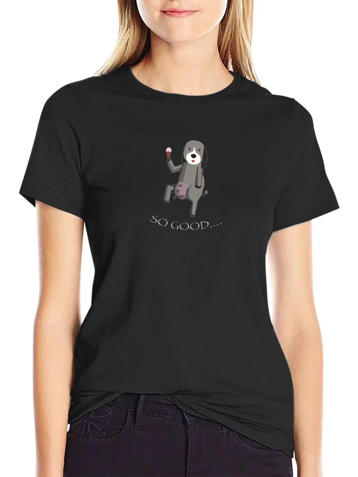 Funny Dog Ice Cream Graphic Tee product image 2