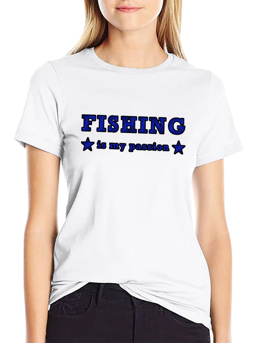 Fishing Is My Passion Black T-Shirt product image 8