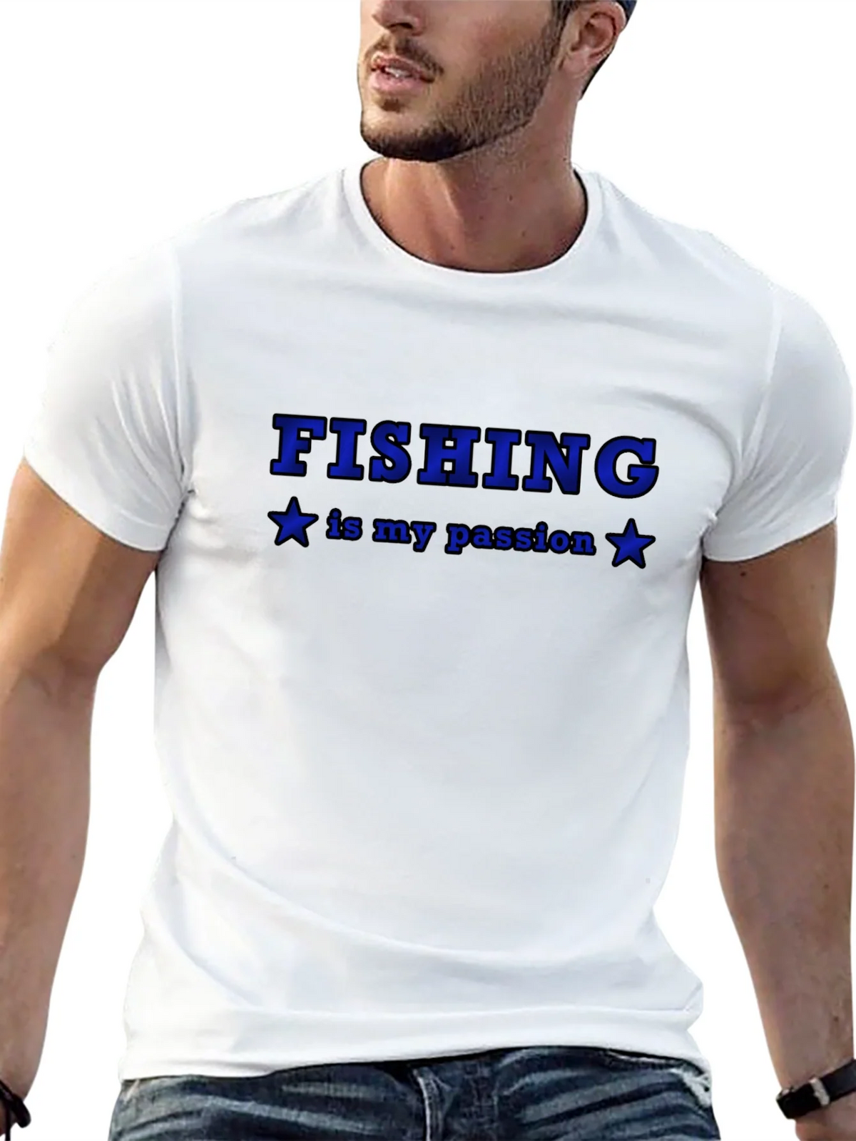 Fishing Is My Passion Black T-Shirt product image 12