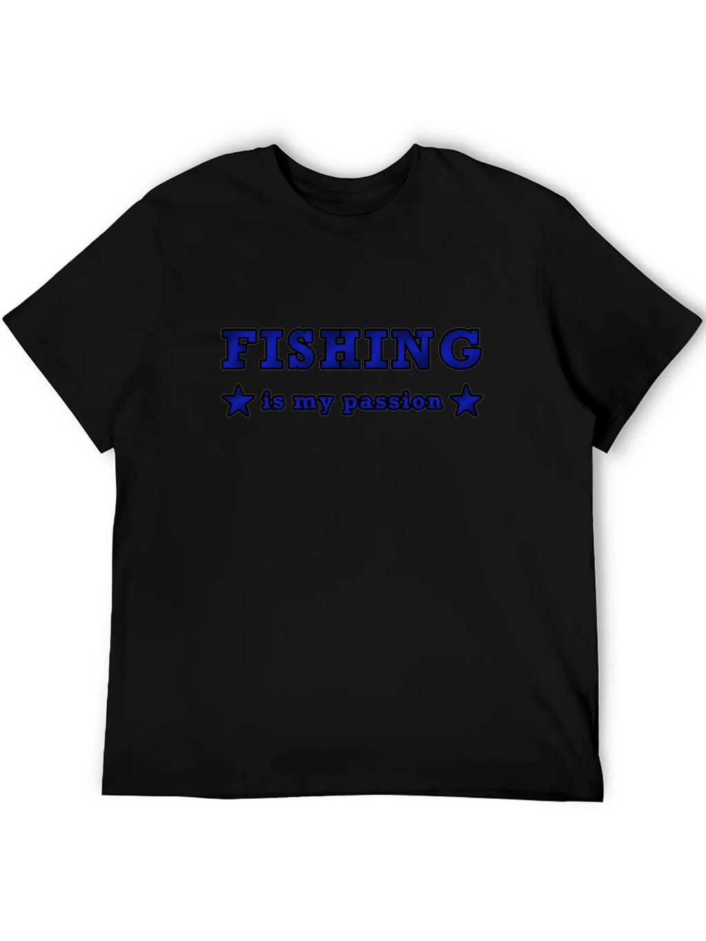Fishing Is My Passion Black T-Shirt product image 5