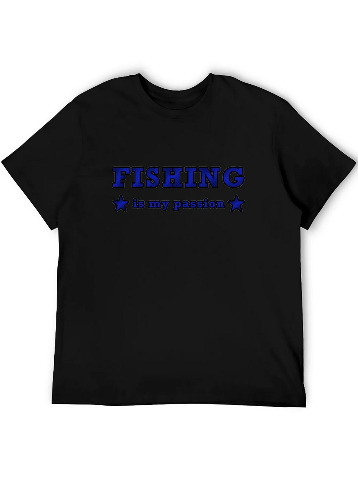 Fishing Is My Passion Black T-Shirt product image 5