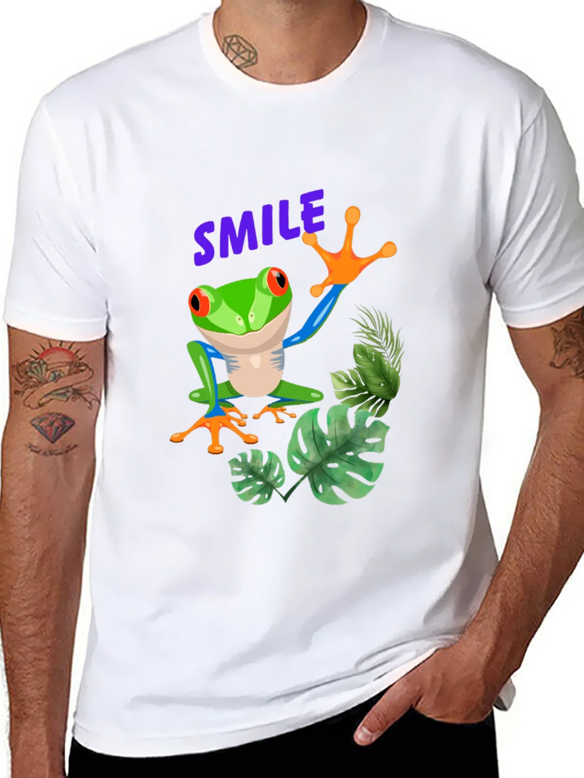 Smile Frog Graphic Tee - Stylish and Fun! product image 3