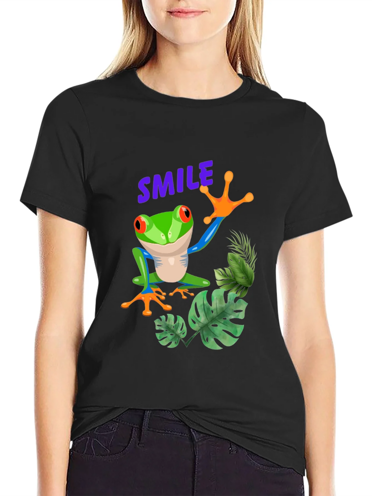 Smile Frog Graphic Tee - Stylish and Fun! product image 1