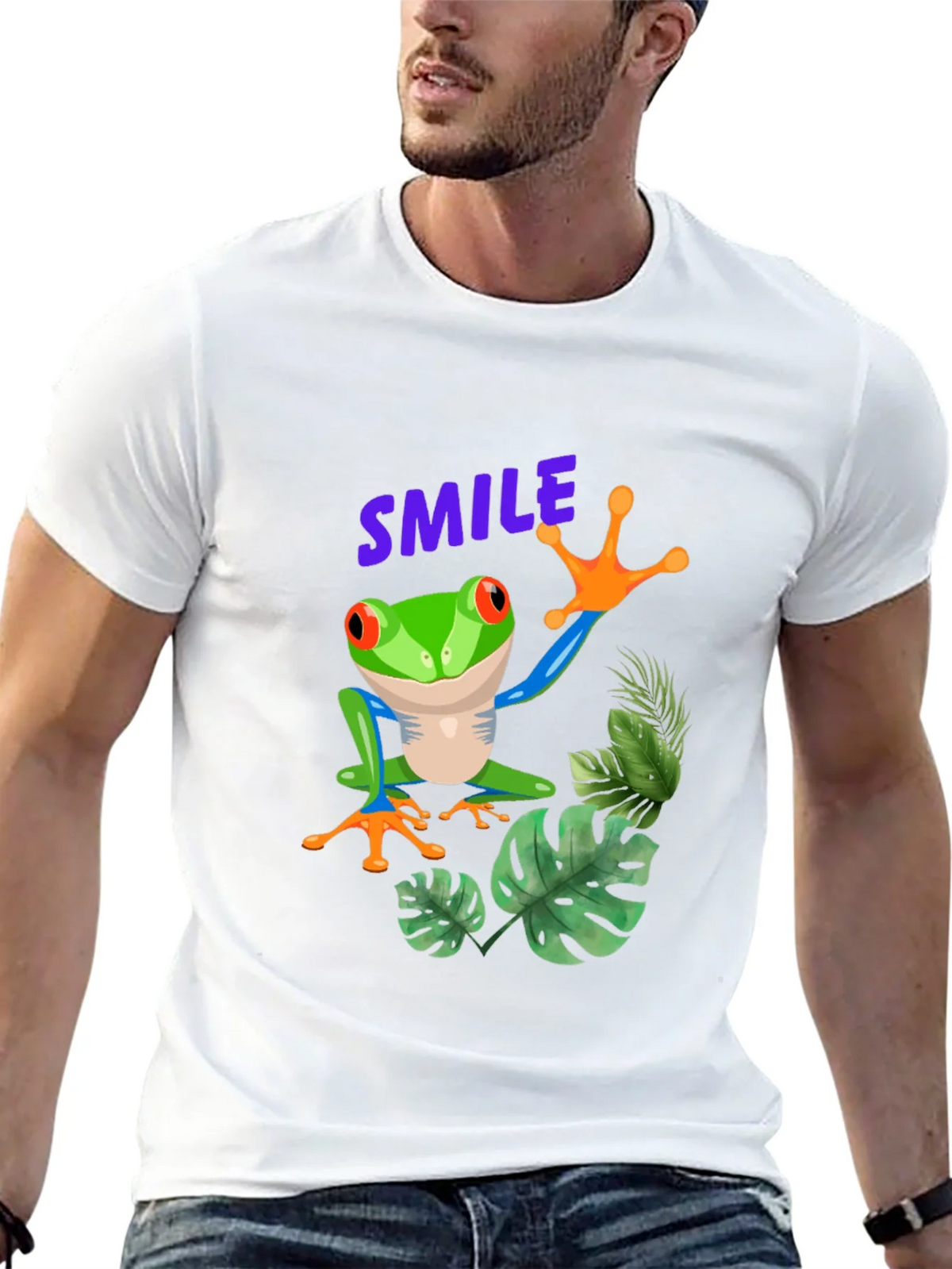 Smile Frog Graphic Tee - Stylish and Fun! product image 5