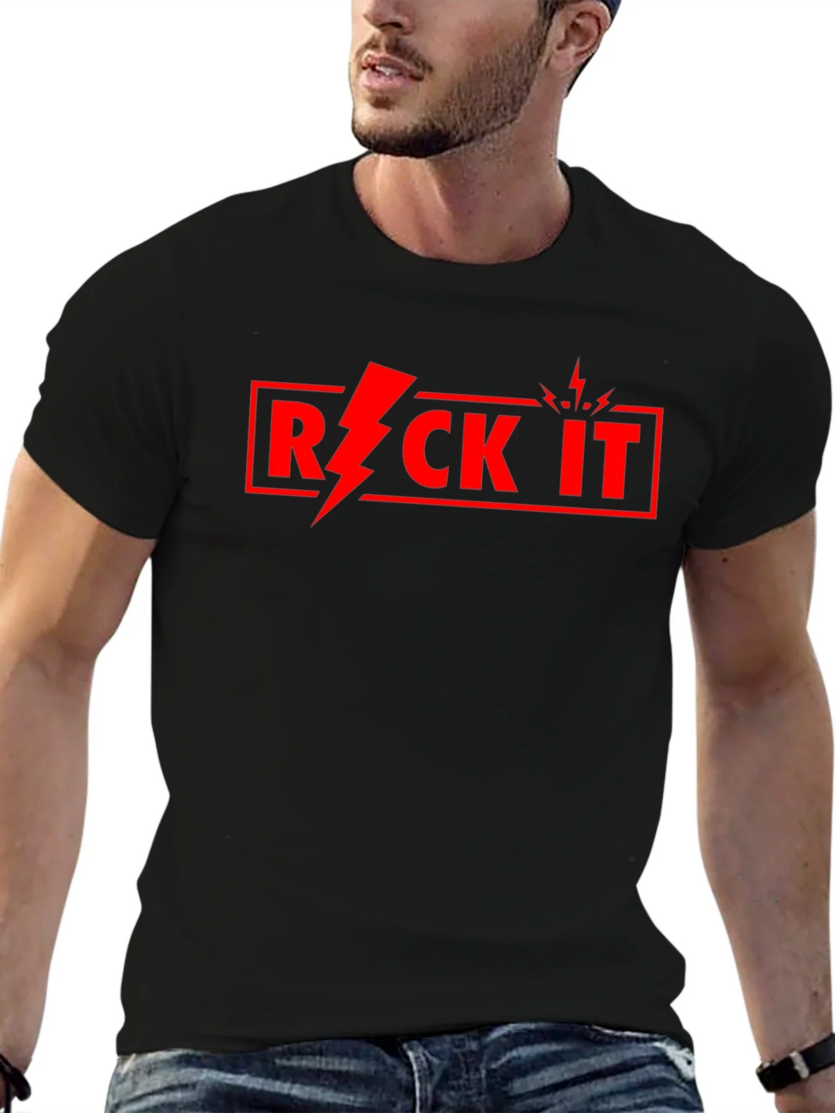 Rock It Graphic Tee - Mens Short Sleeve Crew Neck product image 6