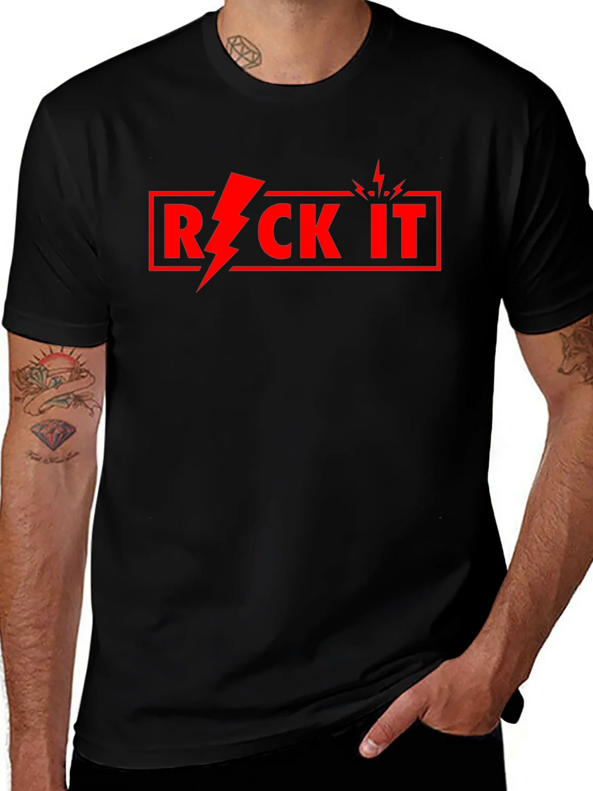 Rock It Graphic Tee - Mens Short Sleeve Crew Neck product image 1