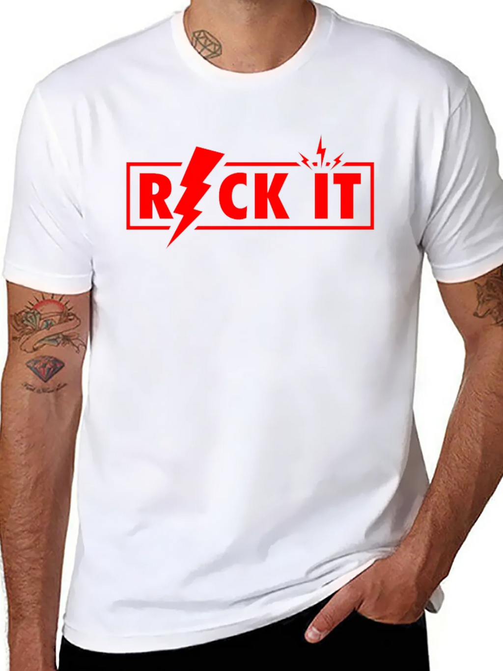 Rock It Graphic Tee - Mens Short Sleeve Crew Neck product image 7