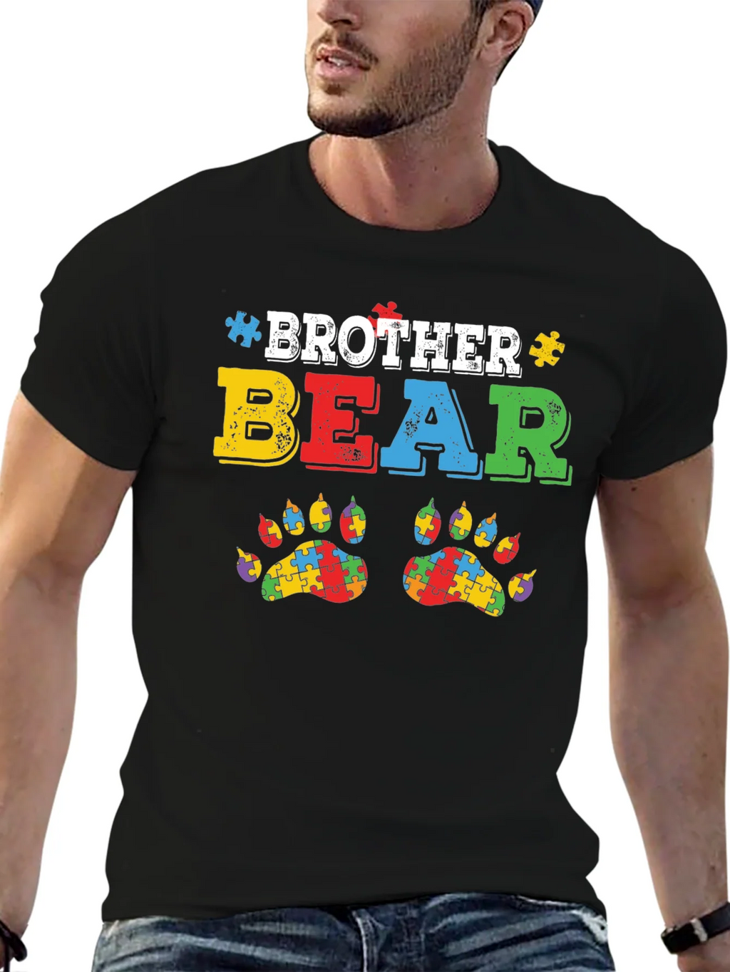 Brother Bear Autism Awareness T-Shirt product image 6