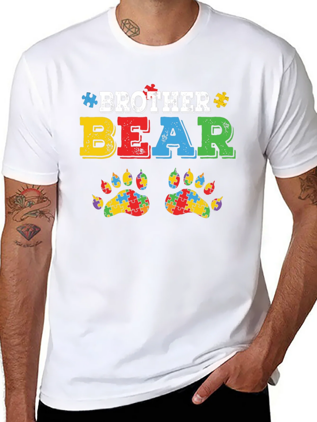 Brother Bear Autism Awareness T-Shirt product image 7
