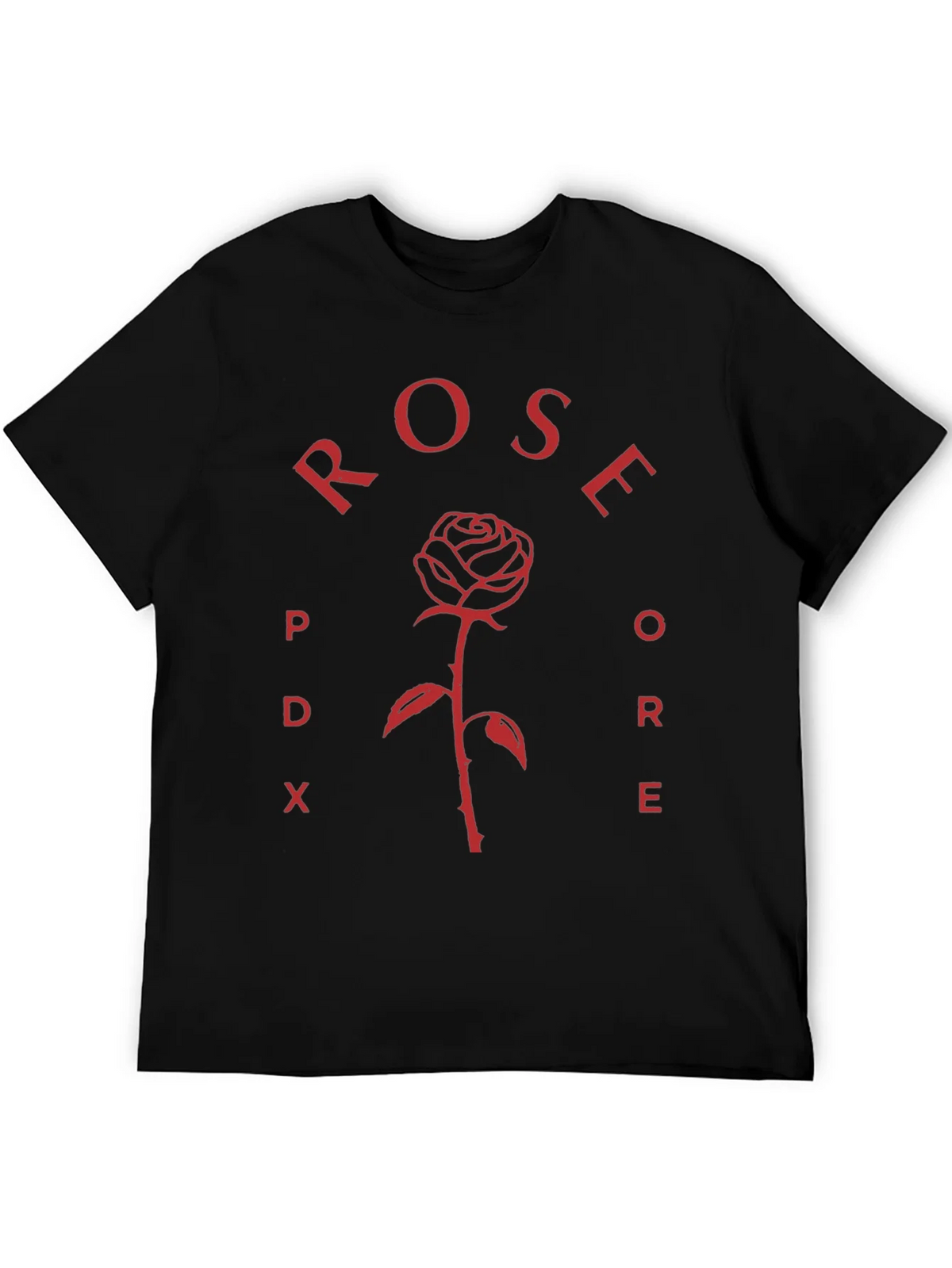 Rose PDX Black T-Shirt product image 5