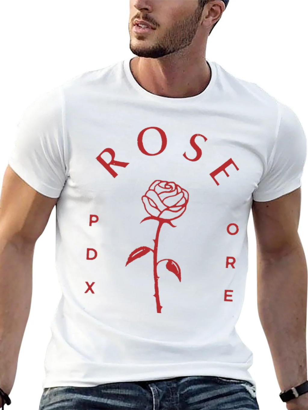 Rose PDX Black T-Shirt product image 12