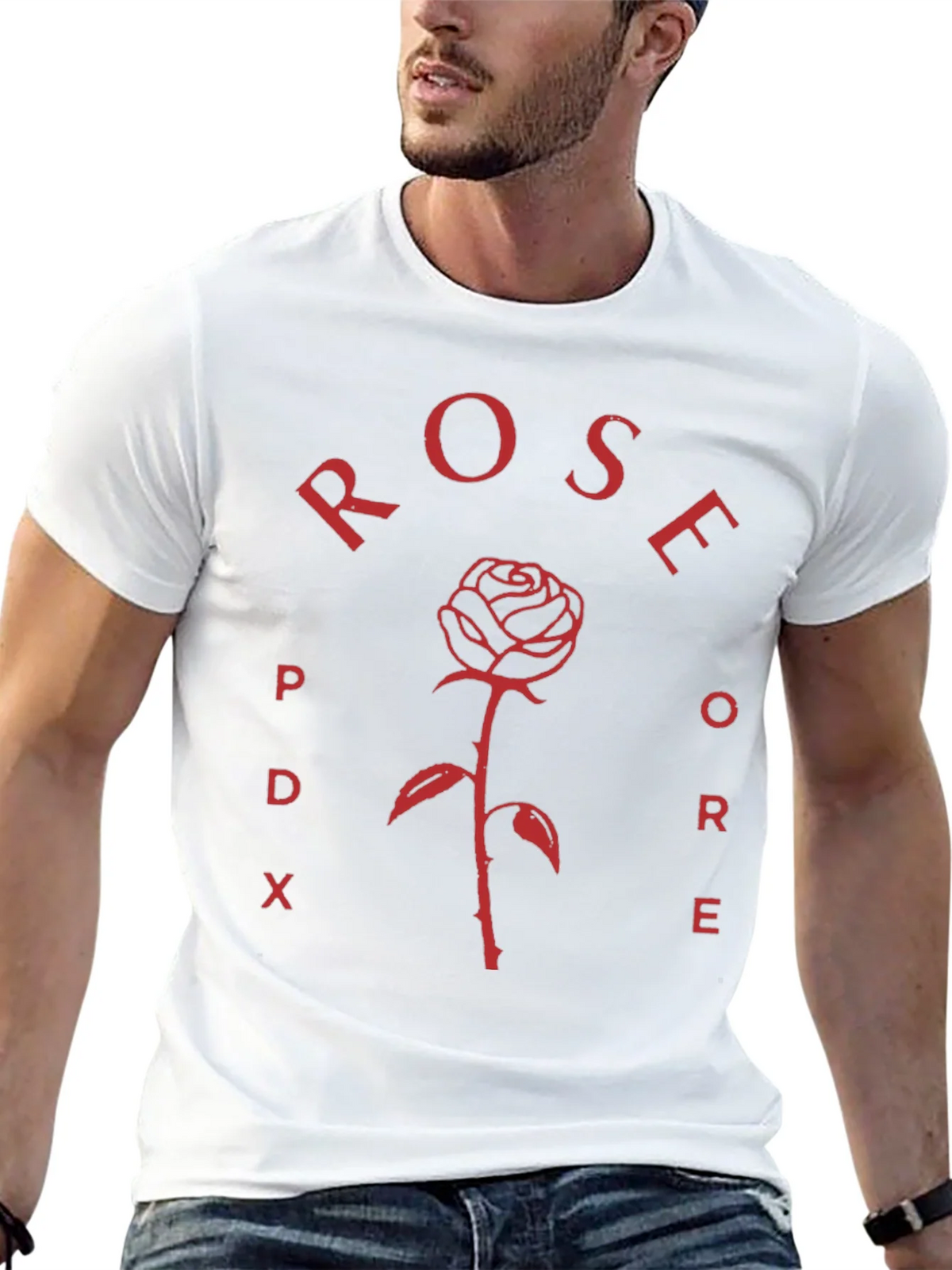 Rose PDX Black T-Shirt product image 12