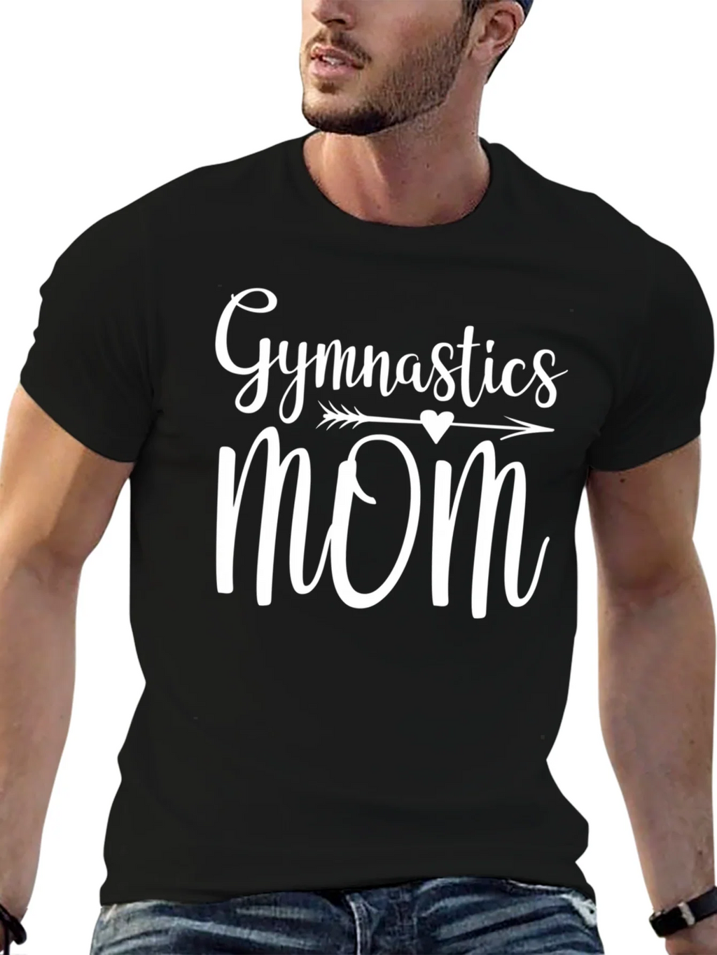 Gymnastics Mom Black T-Shirt product image 3